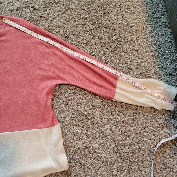 Pink Lily Pink Colorblock Sweater- - Picture 3 of 7